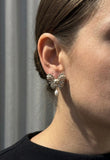 CD Silver Pearl Drop Earrings