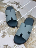 H Izmir Textured Epsom Leather Sandals