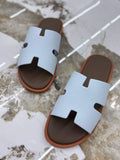 H Izmir Textured Epsom Leather Sandals
