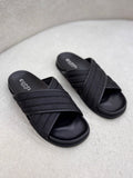 GG Canvas Criss-cross Men's Slide Sandals