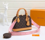 LV Alma Damier Canvas Leather Bag 26cm