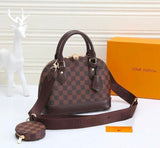 LV Alma Damier Canvas Leather Bag 26cm