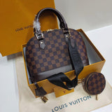 LV Alma Damier Canvas Leather Bag 26cm