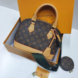 LV Alma Damier Canvas Leather Bag 26cm