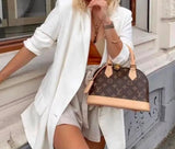 LV Alma Damier Canvas Leather Bag 26cm