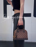 LV Alma Damier Canvas Leather Bag 26cm
