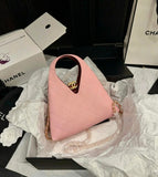 CH v-Cut Quilted hobo Top Handle Bag