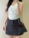 CH v-Cut Quilted hobo Top Handle Bag