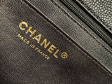 CH Quilted Caviar leather Mini Flap Bag 22cm