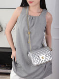 CH Quilted Caviar leather Mini Flap Bag 22cm