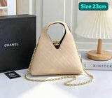 CH v-Cut Quilted hobo Top Handle Bag