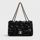 CH Camellia Floral Flap Bag