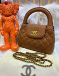 CH Kelly Mini Shopping Bag Shiny Calfskin For Women 22*14 cm