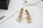 Ch - CC Hoop Crystal Earrings