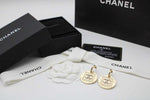 CH - CC Logo Crystal Circle Earrings