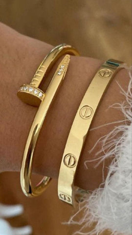 Nail & Love Gold-Tone Bracelet By Cartier