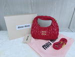 Miu Miu Wander Matelasse Nappa Leather Hobo Mini-bag