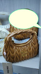 Miu Miu Wander Matelasse Nappa Leather Hobo Mini-bag