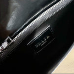 PRDA Brushed Leather Triangle Logo Wallet