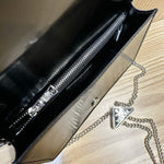 PRDA Brushed Leather Triangle Logo Wallet