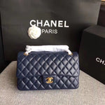 CH Quilted Jumbo Double Flap Bag