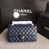 CH Quilted Jumbo Double Flap Bag