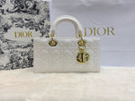 CD Lady Dior Cannage Glossy Leather Bag 26cm