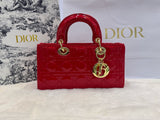 CD Lady Dior Cannage Glossy Leather Bag 26cm