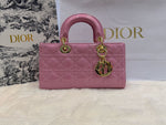 CD Lady Dior Cannage Glossy Leather Bag 26cm