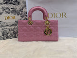 CD Lady Dior Cannage Glossy Leather Bag 26cm