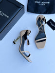Patent Leather Opyum Ankle Strap Heels By YSL