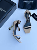 Patent Leather Opyum Ankle Strap Heels By YSL