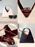 CH v-Cut Quilted hobo Top Handle Bag