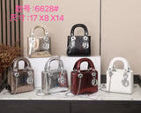Lady Dior Python Silver Diamond Hardware Mini Chain Bag 17cm