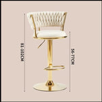 Luxury Pre-modern Simple Armrest Bar Chair - Saadstore