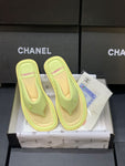 Chnel Leather flip flops Slipper