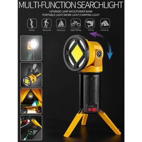 Multifunctional Searchlight,  Powerful LED Chip, Adjustable Brightness, and Versatile Light Modes for Exceptional Visibility - Saadstore