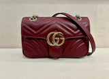 Guci Marmont Matelasse Mini Bag 23cm - Saadstore
