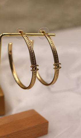 CH - CC Logo Earrings - Saadstore