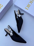 CD J’Adior Small Heel Slingback Pumps - Saadstore