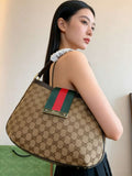 GG New Ladies Web Hobo Bag 33cm - Saadstore