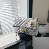 CH Quilted Mini Leather Flap Bag 22cm - Saadstore