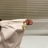 Longchamp Large Tote Bag In Canvas Leather - Saadstore