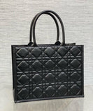 C.D Macro Cannage Calfskin Leather Bag 36cm - Saadstore