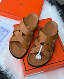 H Leather Sandals - Saadstore