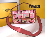 FNDI Jacquard Baguette Bag - Saadstore