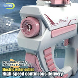 : Water Gun Toy for Kids NIBEMINENT Electric Automatic High Pressure Strong Toys Water Gun, Cool Appearance Large Capacity Fast Firing Speed Long Range(2 COLORS) - Saadstore