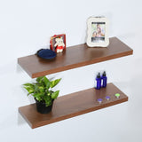 Wall Shelf Brown - Space - Saving Storage Without Stand - Saadstore