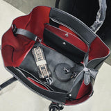 C.D Open Bar Leather Tote Bag - Saadstore