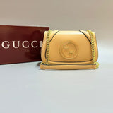 Blondie Leather Shoulder Bag By Gucci - Saadstore
